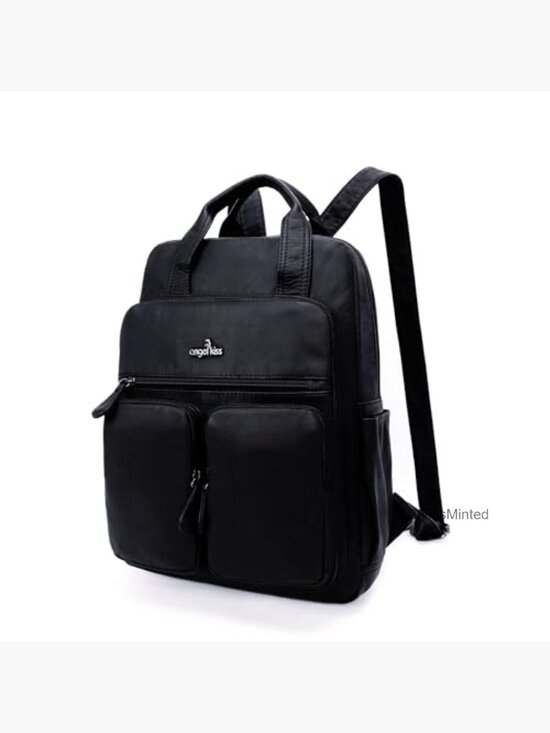 Soft Vegan Leather Backpack Purse with Multi Pockets Travel Daypack main image 5